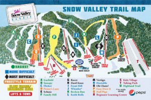 snow valley trail map